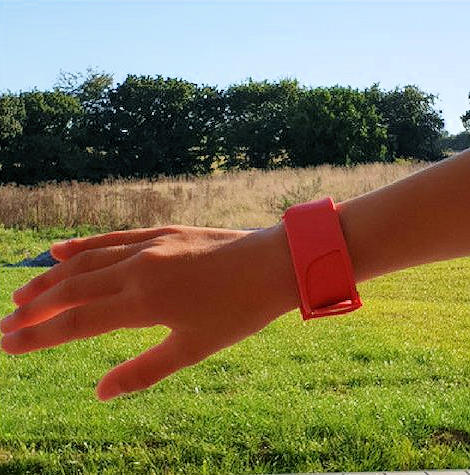 Prototype du bracelet connecté d’Arkea Prototype du bracelet connecté d'Arkea