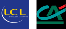 LCL et CA Logos de LCL et du Crédit Agricole