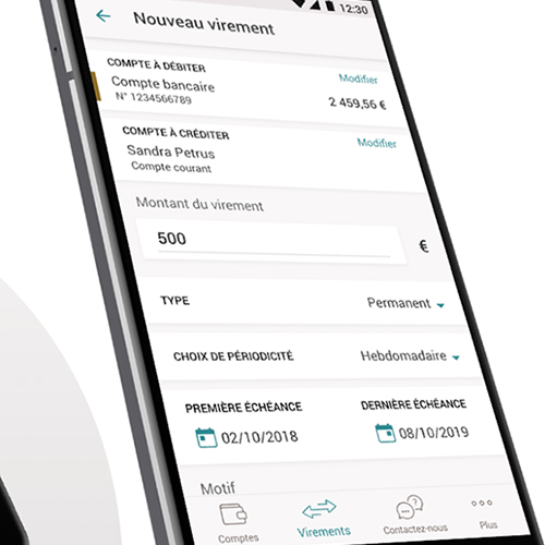 Virement avec l’application BforBank Virement avec l'application BforBank