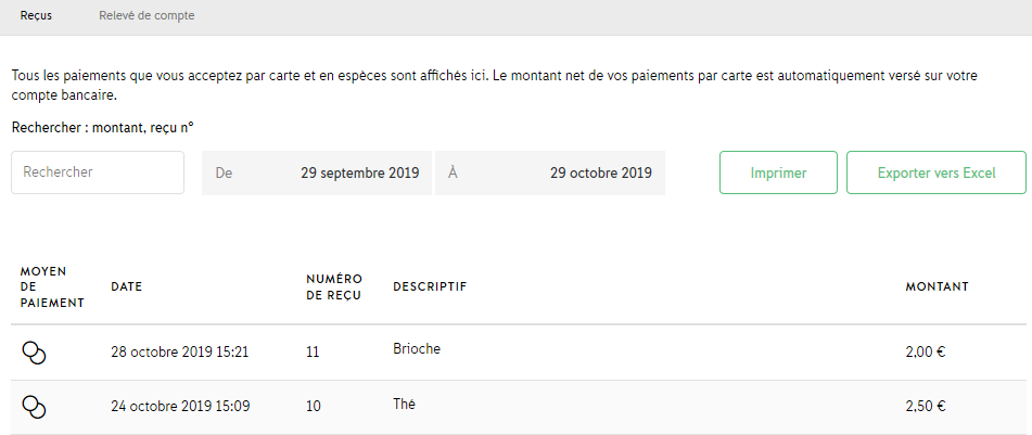 iZettle Go : rapport sur les ventes iZettle Go : rapport sur les ventes