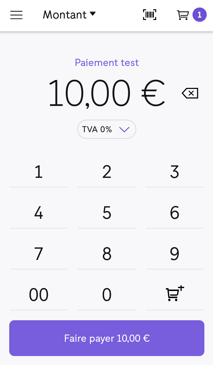 Lien de paiement iZettle – entrée du prix Lien de paiement iZettle - entrée du prix