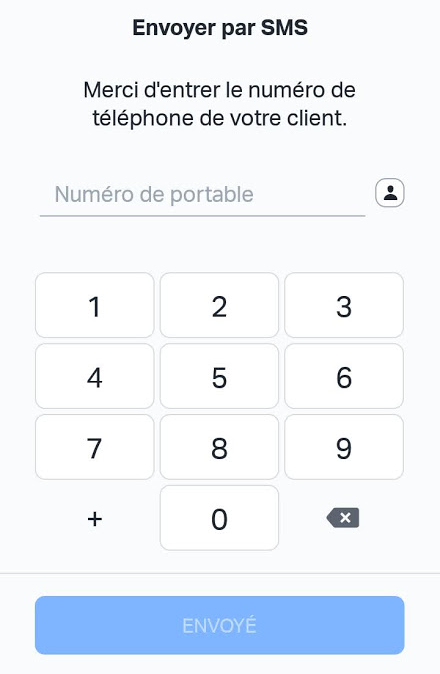 SumUp paiement par lien – Partage par SMS SumUp paiement par lien - Partage par SMS