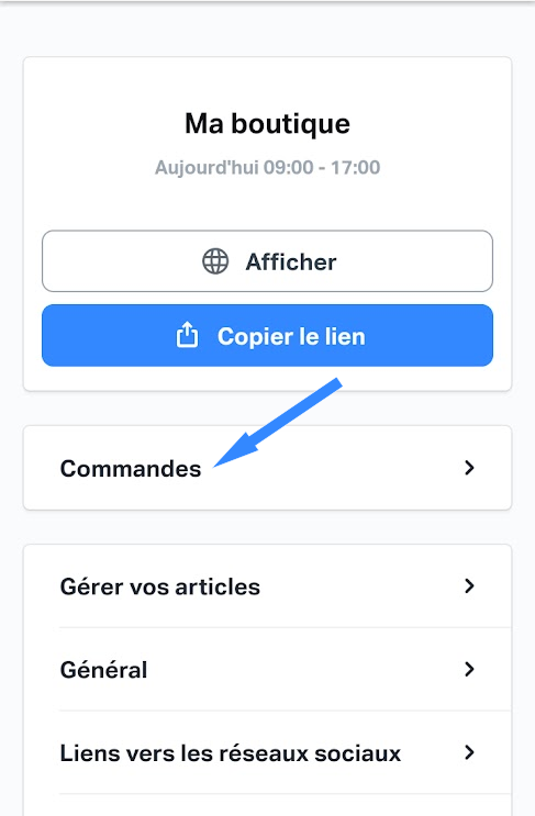 sumup-eshop-liste-commandes SumUp E-shop : accès à la liste des commandes