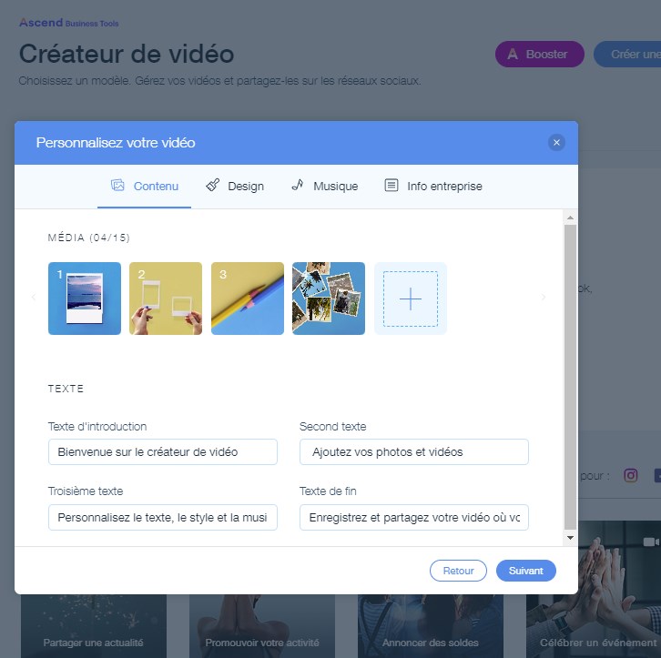 L’outil de création de vidéos de Wix L'outil de création de vidéos de Wix