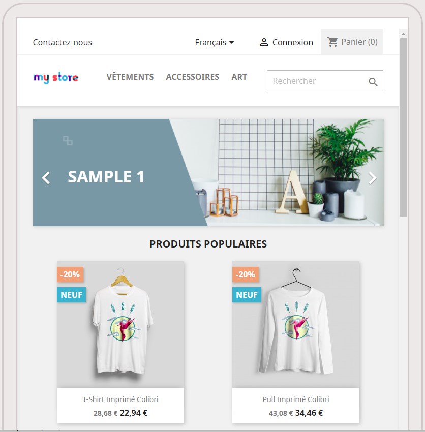 Boutique de démonstration de PrestaShop Boutique de démonstration de PrestaShop