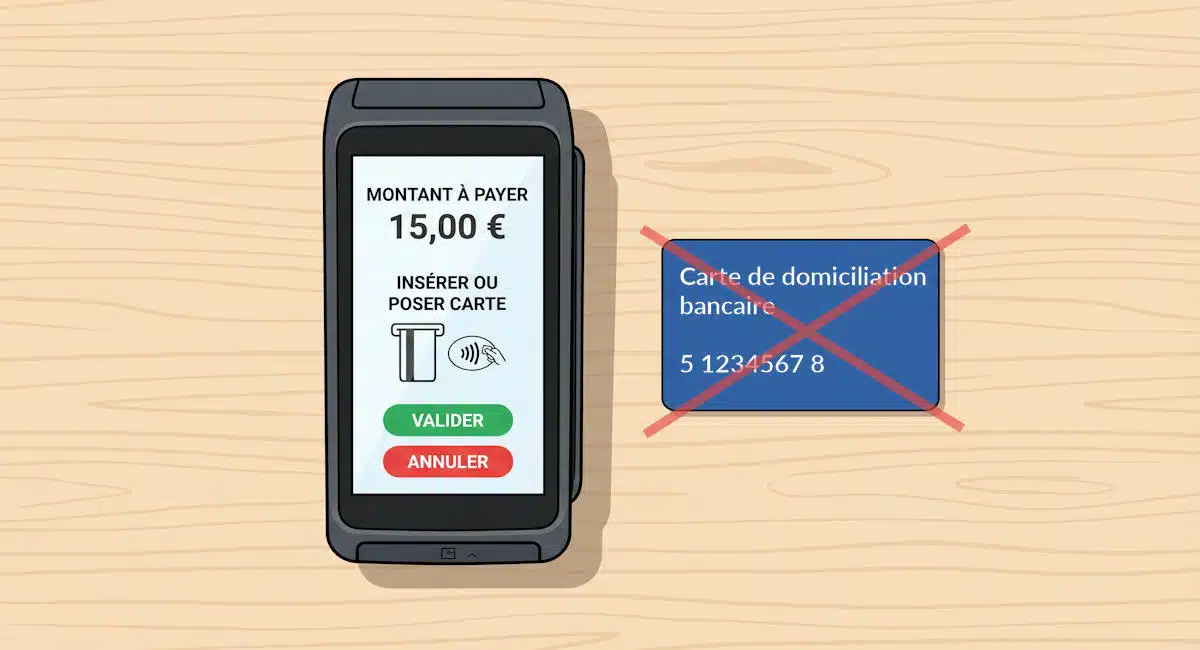 TPE sans carte de domiciliation