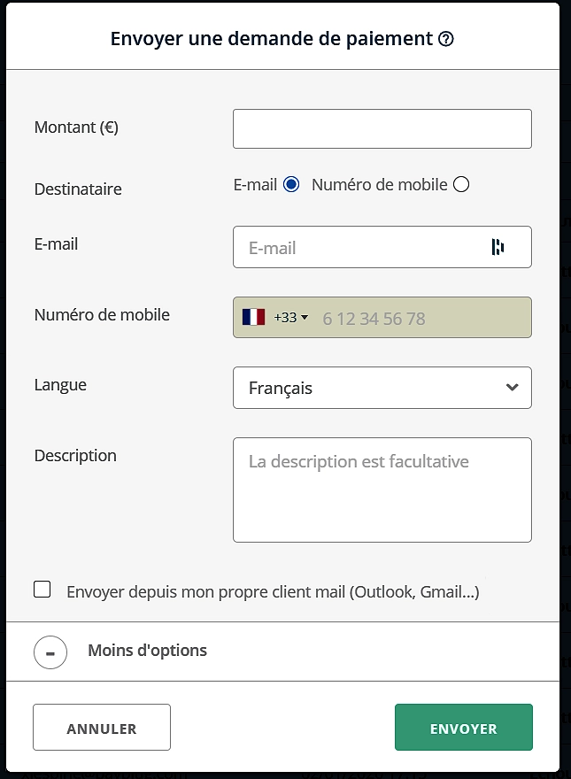 Demande de paiement PayPlug Demande de paiement PayPlug