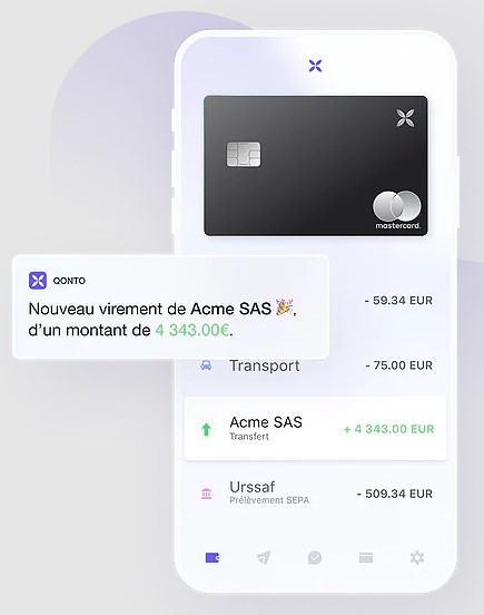 Notifications de Qonto Notifications de Qonto