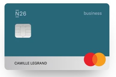 Carte N26 Business You colori « Océan » Carte N26 Business You colori "Océan"