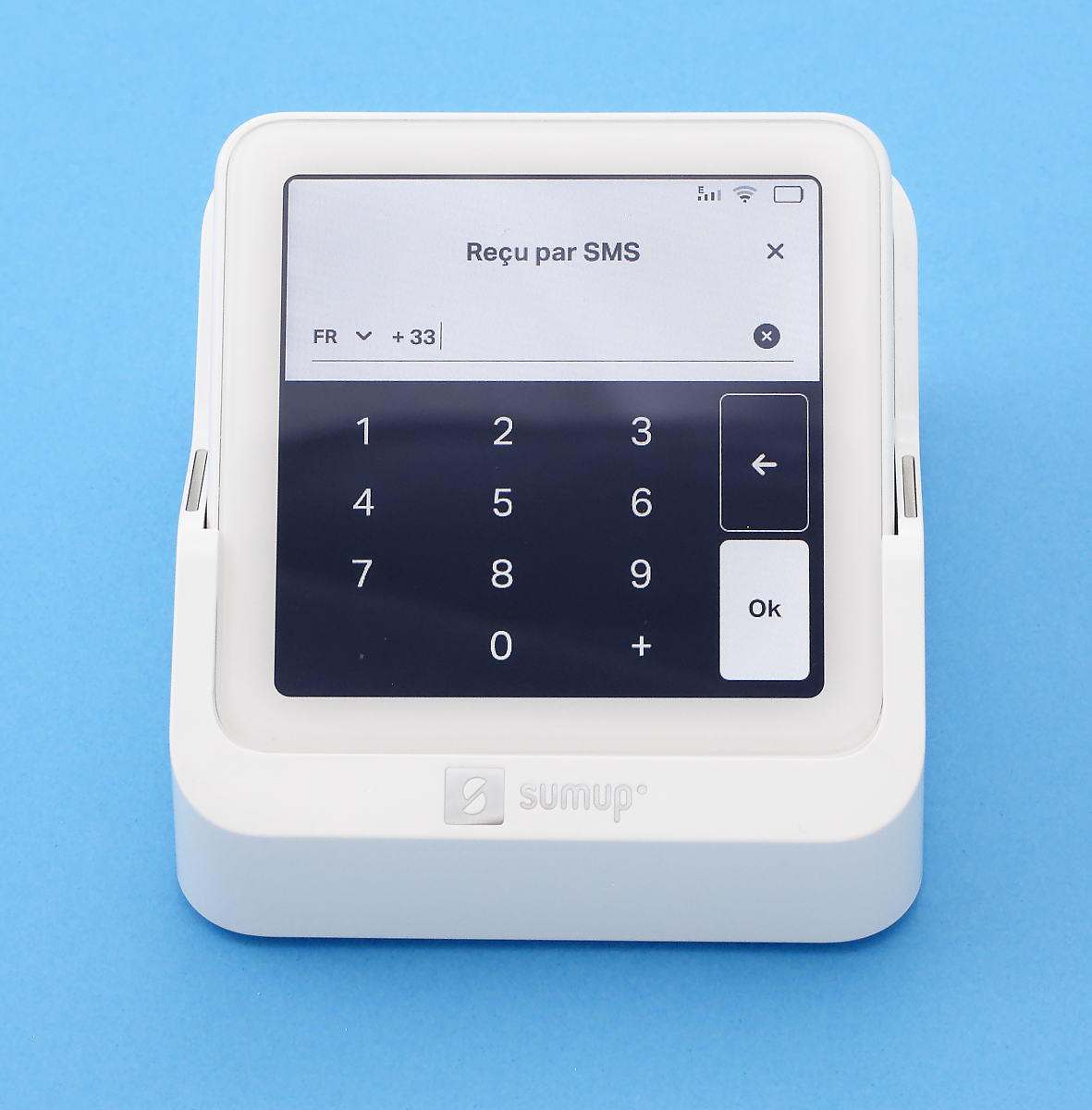 Envoi d’un reçu par SMS SumUp Solo : envoi d'un reçu par SMS