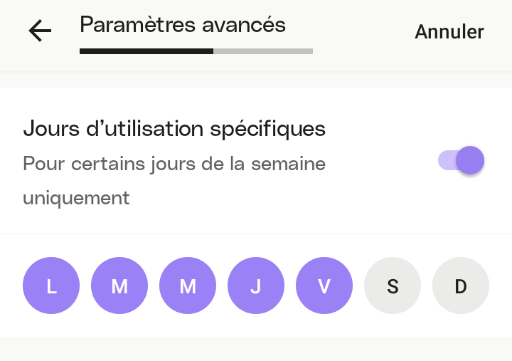 cartes-AVvirtuelles-qonto-jours Cartes virtuelles : choix des jours de la seACmaine avec Qonto