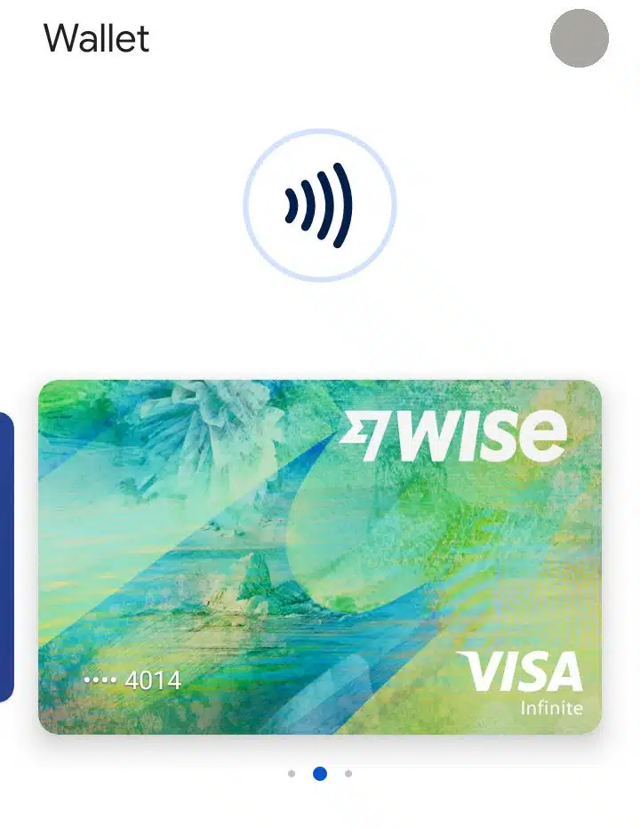 Google Wallet avec carte Wise