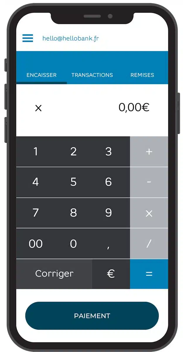 Application Hello Pay Pro sur un smartphone