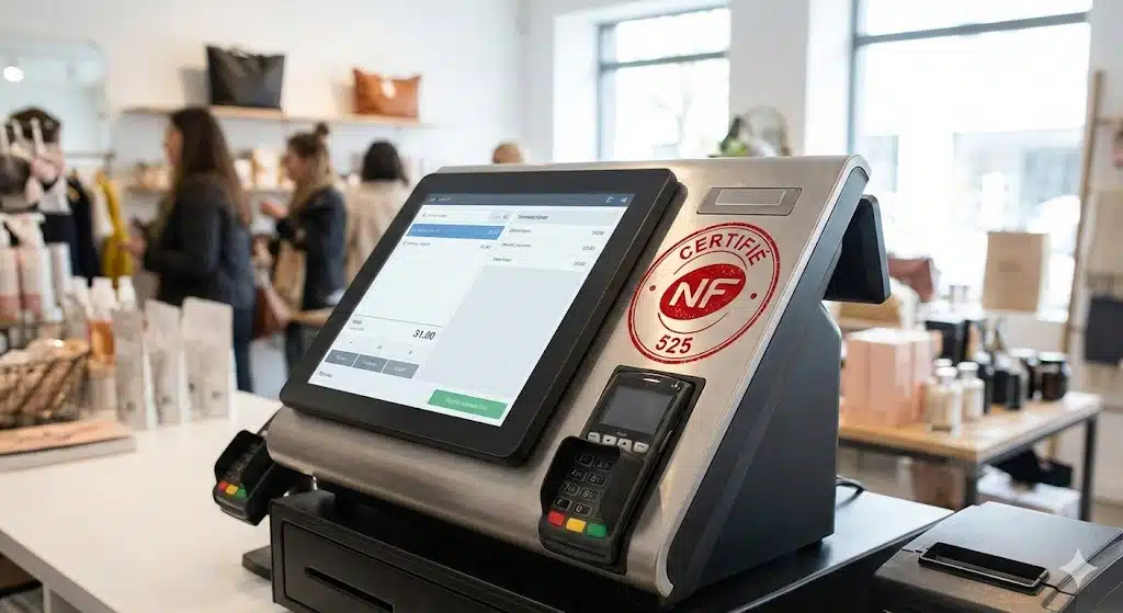 Image d'une caisse enregistreuse certifiée