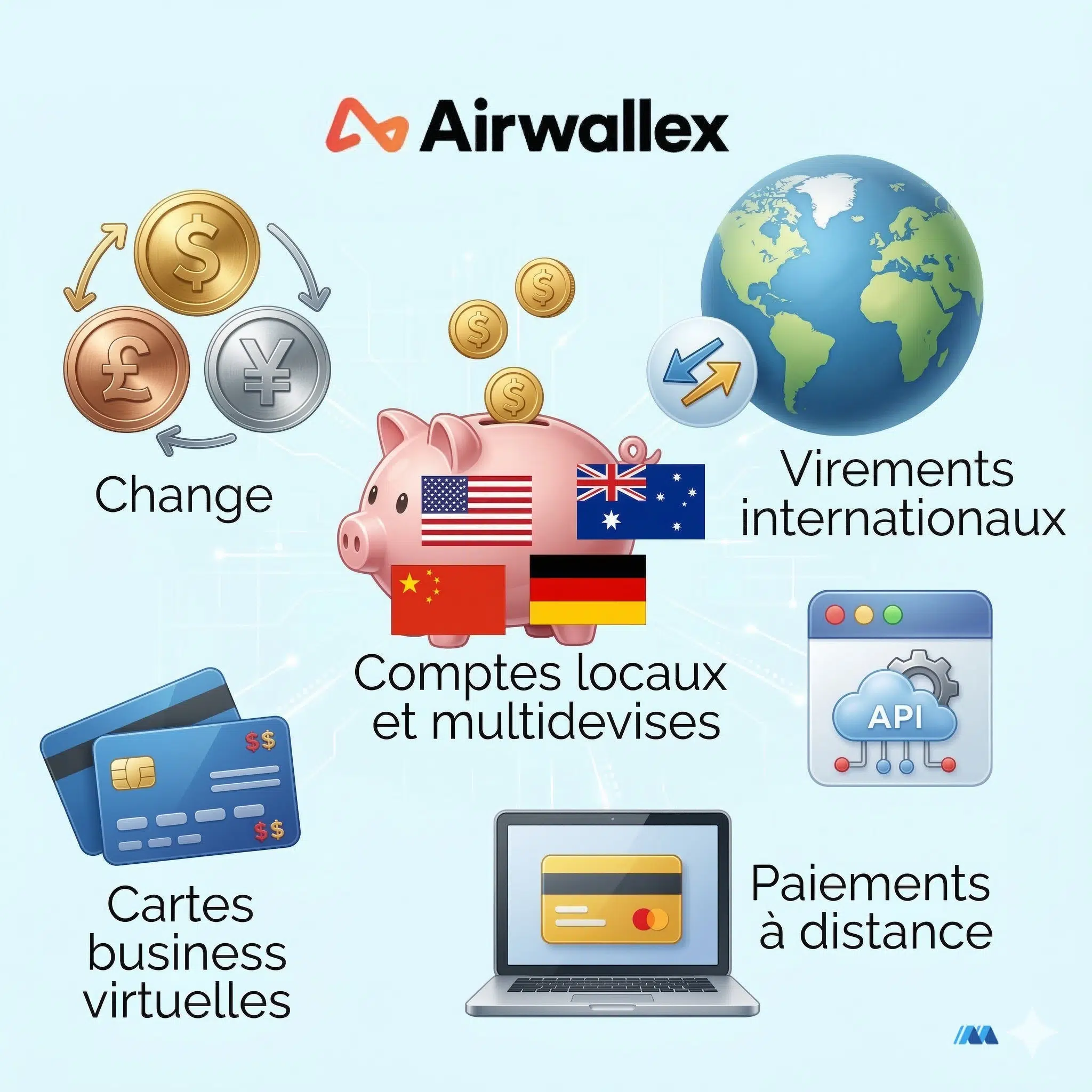 Les services d'Airwallex