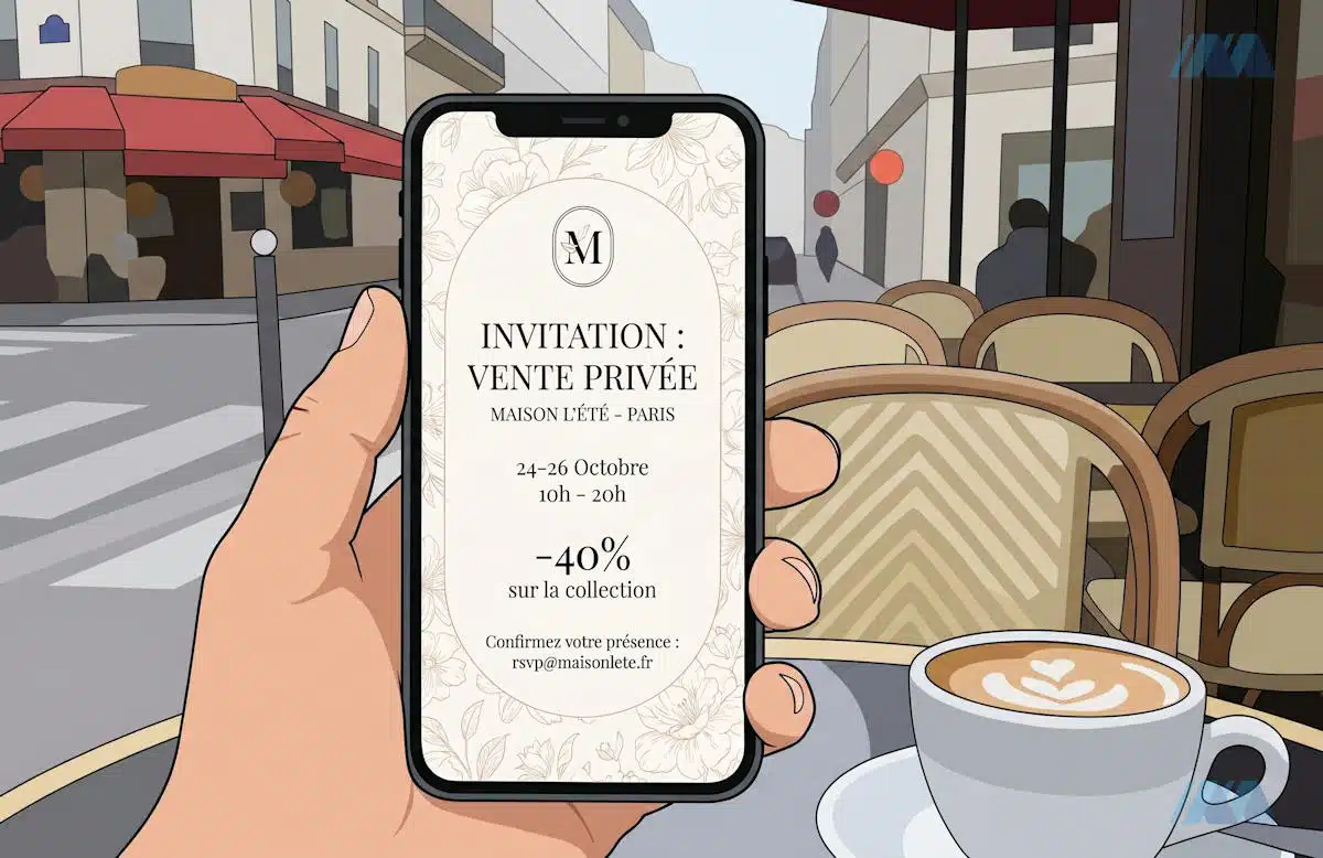Invitation à une vente privée