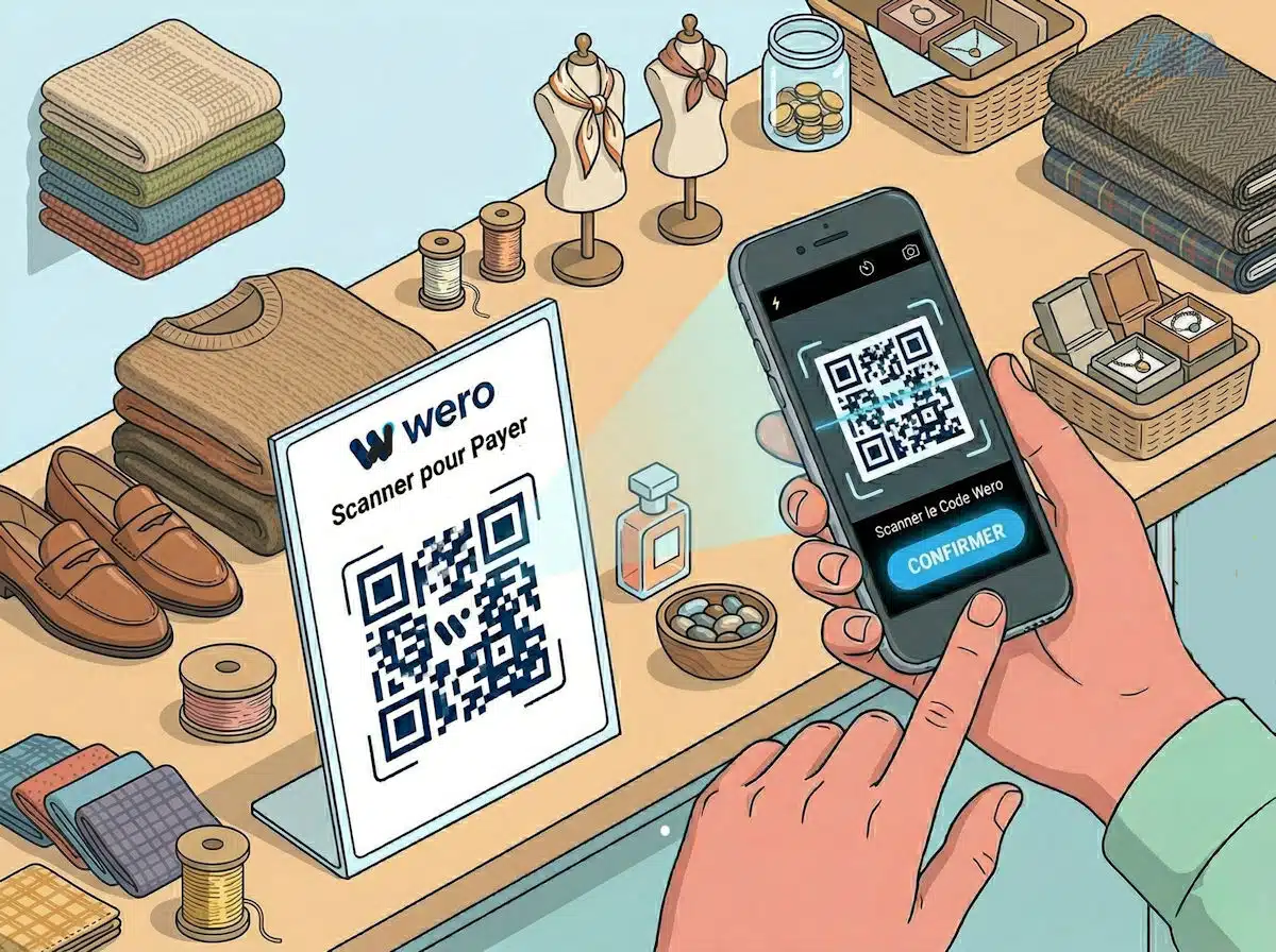 Paiement avec un code statique Wero